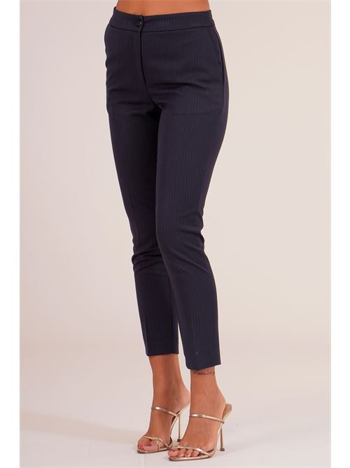 Pantalone gessato elmas phil | 011274BLU